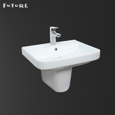 Economia di spazio del bacino di piedistallo del bagno del guardaroba 410mm facile ad installazione