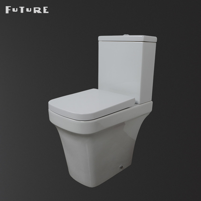 La fine morbida Seat riguarda il quadrato della trappola di P a 18 pollici - toilette alta bianca