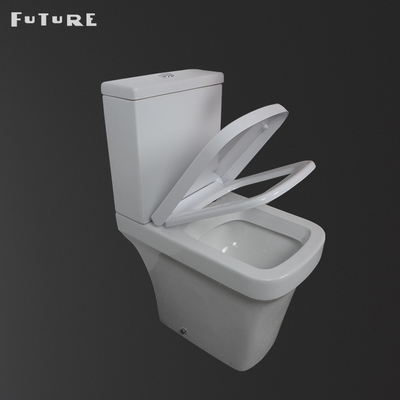 La fine morbida Seat riguarda il quadrato della trappola di P a 18 pollici - toilette alta bianca