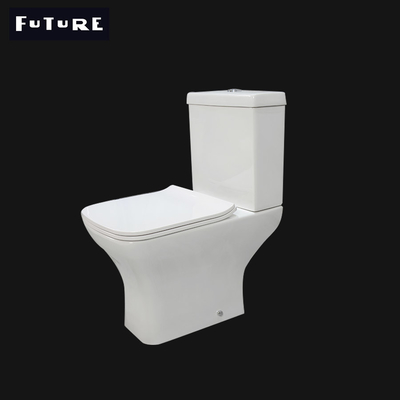 Larghezza coppia vicina senza orlo della toilette 375mm della toilette quadrata senza orlo alla moda