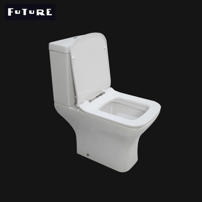Larghezza coppia vicina senza orlo della toilette 375mm della toilette quadrata senza orlo alla moda